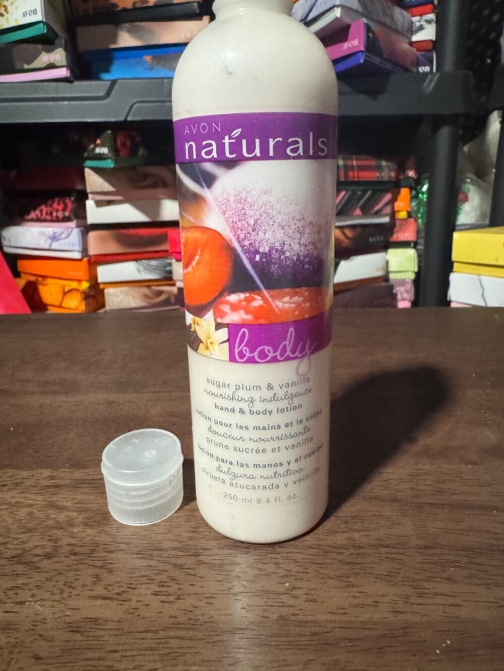 Avon naturals “nourishing indulgence” sugar plum & vanilla hand & body lotion